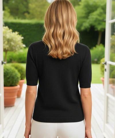 Blusa Tricot Feminina Gola Redonda Básica Elegante | Danda