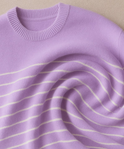 Comprar blusa tricot feminina listrada manga longa macia premium conforto meia estação barato promoção frete grátis
