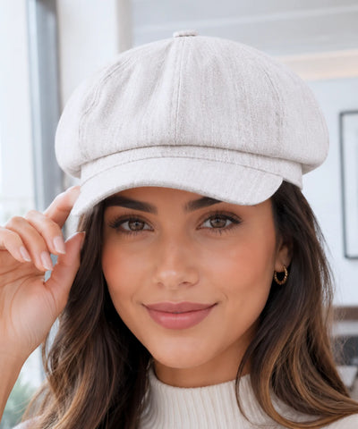 Comprar boina feminina com aba francesa em algodão para looks urbanos sofisticados no outono e meia estação barata em promoção ANELLIMN