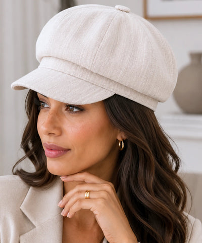 Comprar boina feminina com aba francesa em algodão para looks urbanos sofisticados no outono e meia estação barata em promoção ANELLIMN