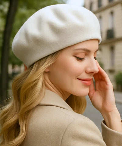 Boina Feminina Francesa De Lã Elegante | Smely