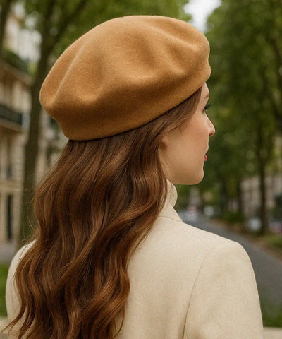 Boina Feminina Francesa De Lã Elegante | Smely