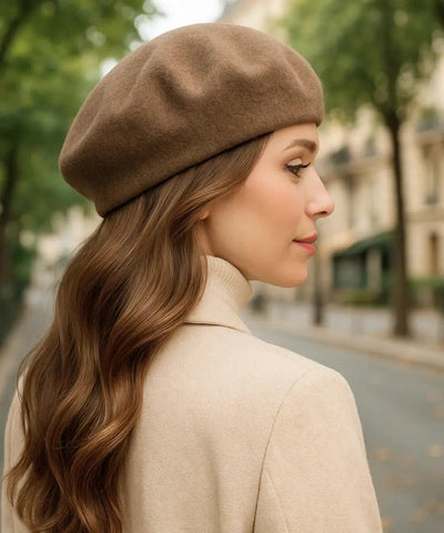 Boina Feminina Francesa De Lã Elegante | Smely