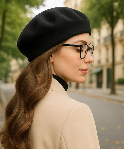 Boina Feminina Francesa De Lã Elegante | Smely