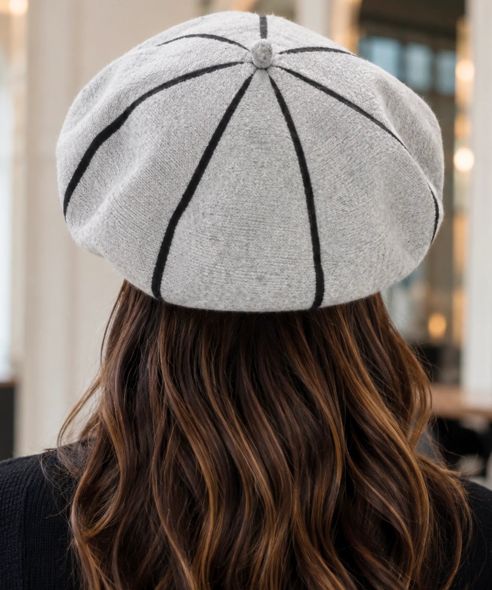 Comprar boina feminina francesa de lã térmica elegante para inverno urbano com estilo europeu sofisticado ANELLIMN