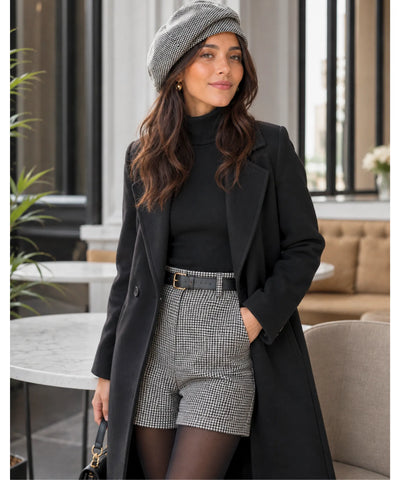 Comprar boina feminina francesa de lã clássica e elegante para inverno sofisticado e visual retrô chic barata em promoção ANELLIMN  