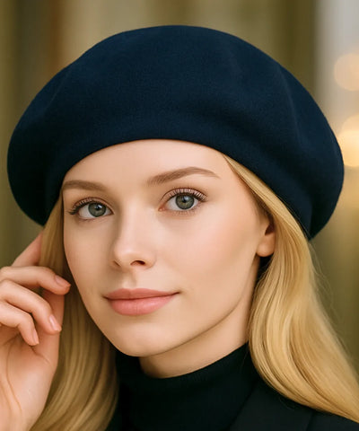 Boina Feminina Francesa de Lã com Cashmere Elegante | Francis