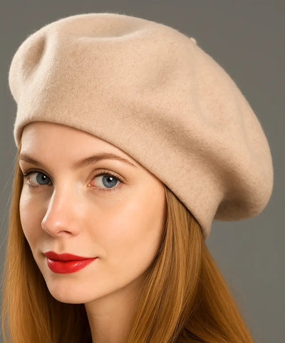 Boina Feminina Francesa de Lã com Cashmere Elegante | Francis