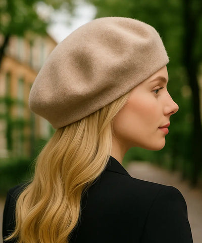 Boina Feminina Francesa de Lã com Cashmere Elegante | Francis