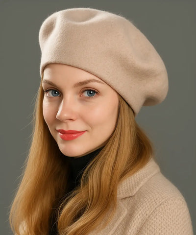 Boina Feminina Francesa de Lã com Cashmere Elegante | Francis