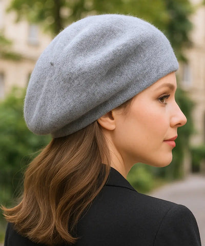 Boina Feminina Francesa de Lã com Cashmere Elegante | Francis
