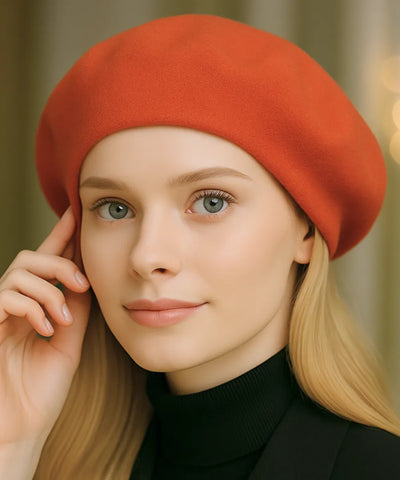 Boina Feminina Francesa de Lã com Cashmere Elegante | Francis