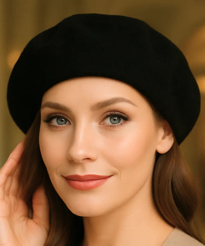 Boina Feminina Francesa de Lã com Cashmere Elegante | Francis
