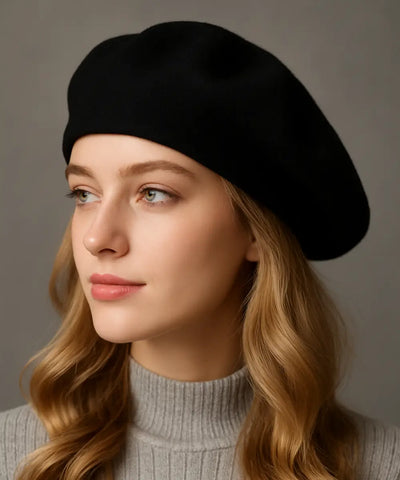 Boina Feminina Francesa de Lã com Cashmere Elegante | Francis