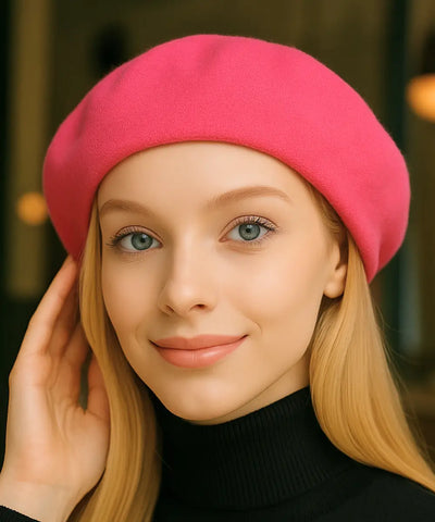 Boina Feminina Francesa de Lã com Cashmere Elegante | Francis