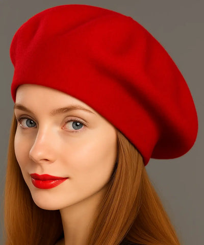Boina Feminina Francesa de Lã com Cashmere Elegante | Francis