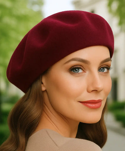 Boina Feminina Francesa de Lã com Cashmere Elegante | Francis