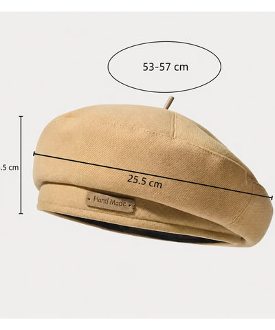 Comprar boina feminina sarja estruturada estilo francês forro interno hand made barata