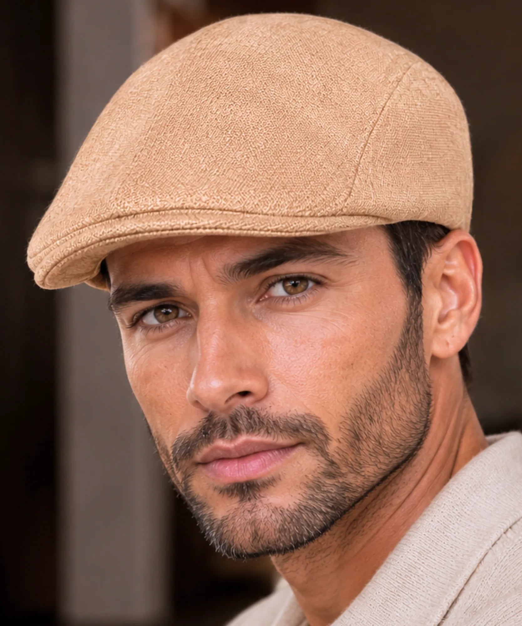 Comprar boina masculina tweed estilo inglês peaky blinders newsboy copa estruturada 8 painéis outono inverno barata em promoção Anellimn