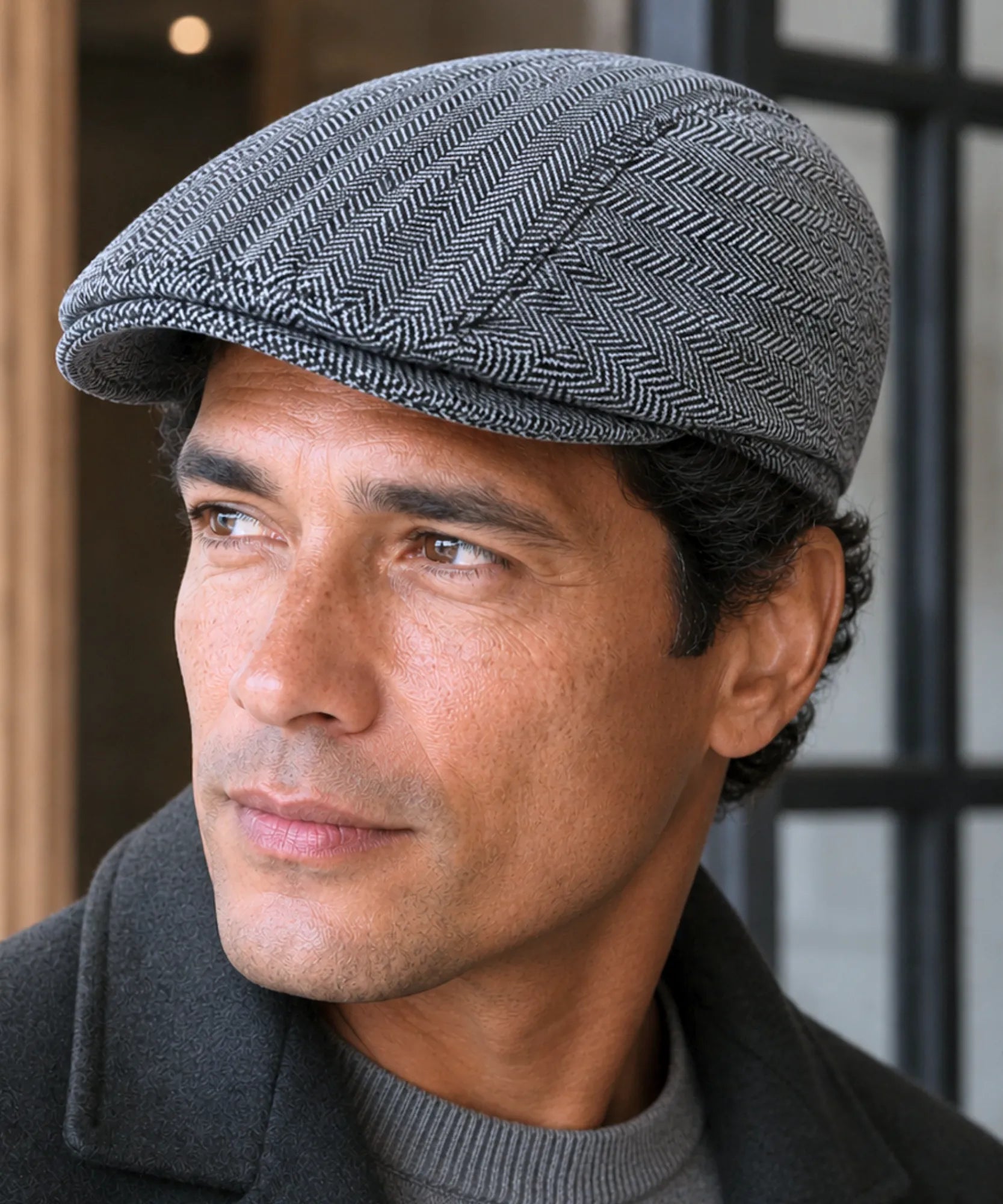 Comprar boina masculina tweed estilo inglês peaky blinders newsboy copa estruturada 8 painéis outono inverno barata em promoção Anellimn