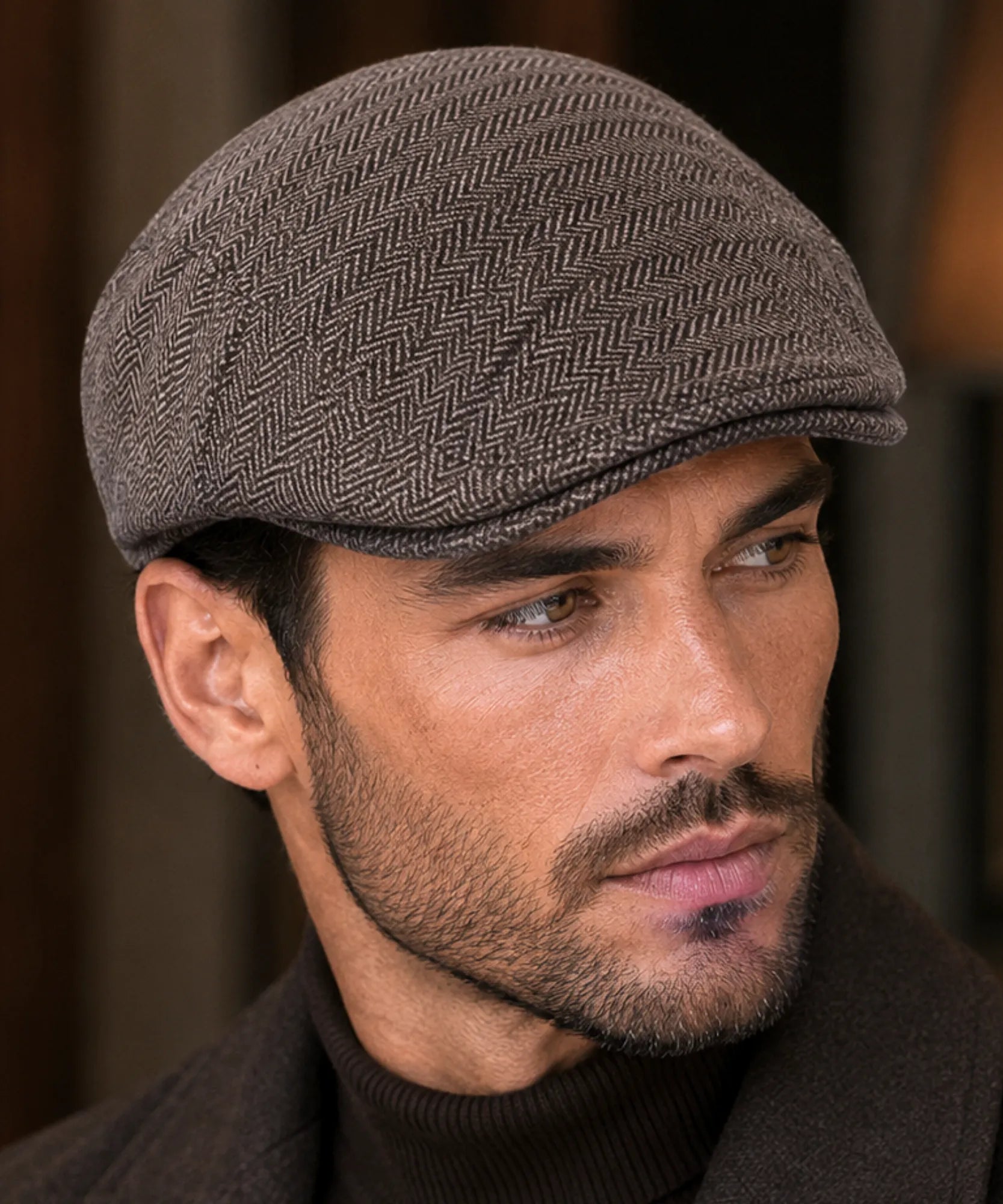 Comprar boina masculina tweed estilo inglês peaky blinders newsboy copa estruturada 8 painéis outono inverno barata em promoção Anellimn