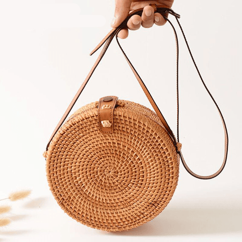 Anellimn comprar bolsa de palha redondo barato preço da bolsa de palha bolsa de madeira
