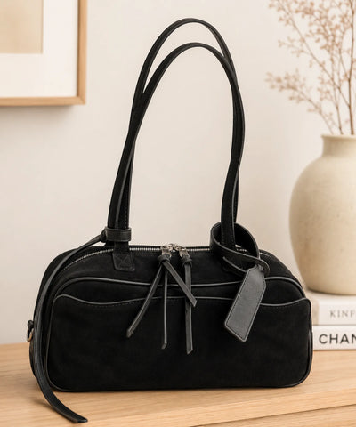 Comprar Bolsa Feminina Grande Camurça Zíper Dourado Espaçosa barato e em promoção ANELLIMN
