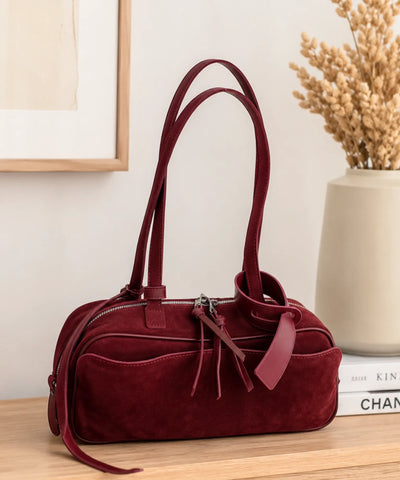Comprar Bolsa Feminina Grande Camurça Zíper Dourado Espaçosa barato e em promoção ANELLIMN