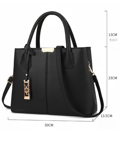 Comprar bolsa feminina grande couro sintético transversal tiracolo executiva compartimentos trabalho barata em promoção