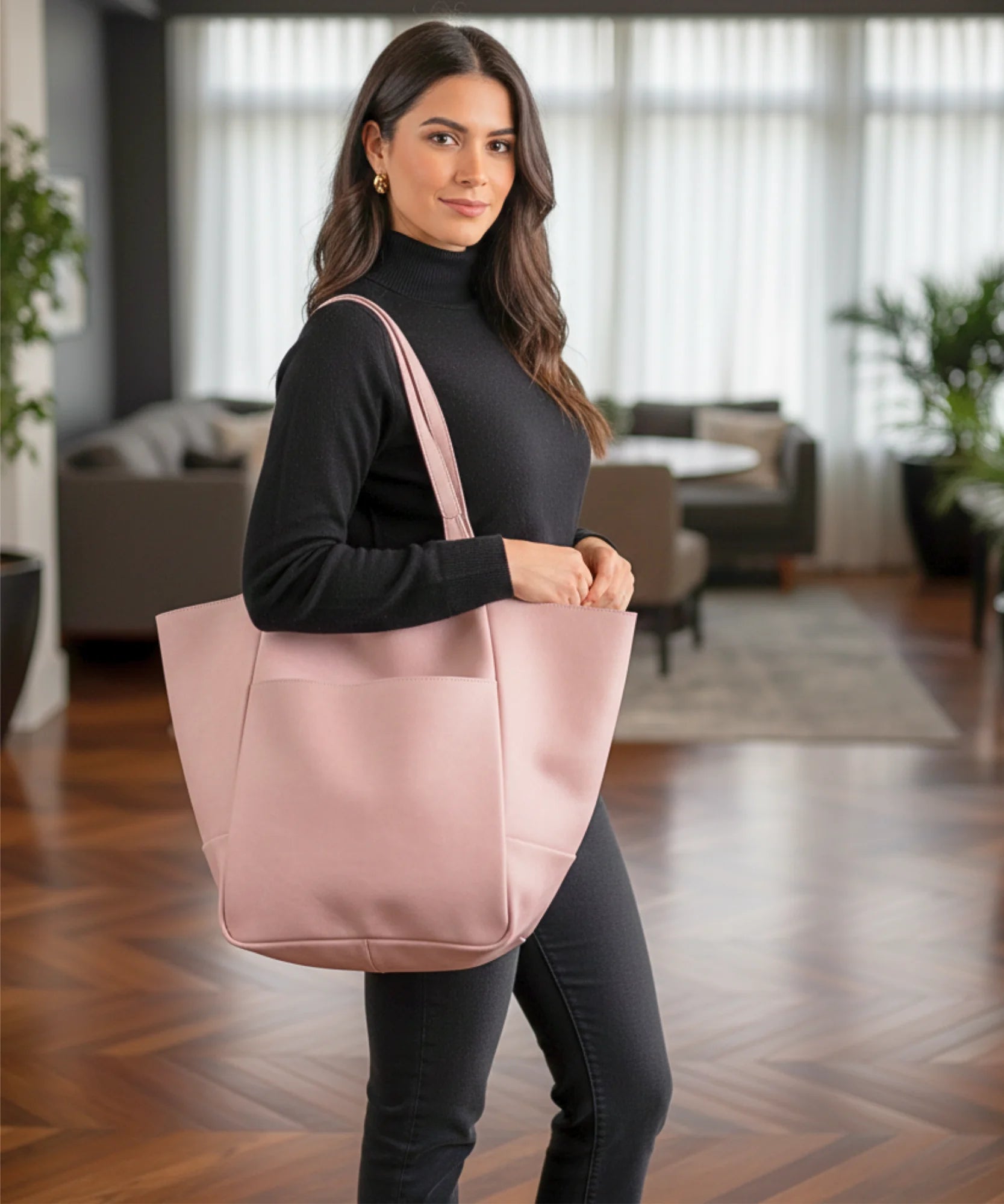  Comprar bolsa feminina grande tote couro alça larga espaçosa notebook trabalho viagem casual barato em promoção