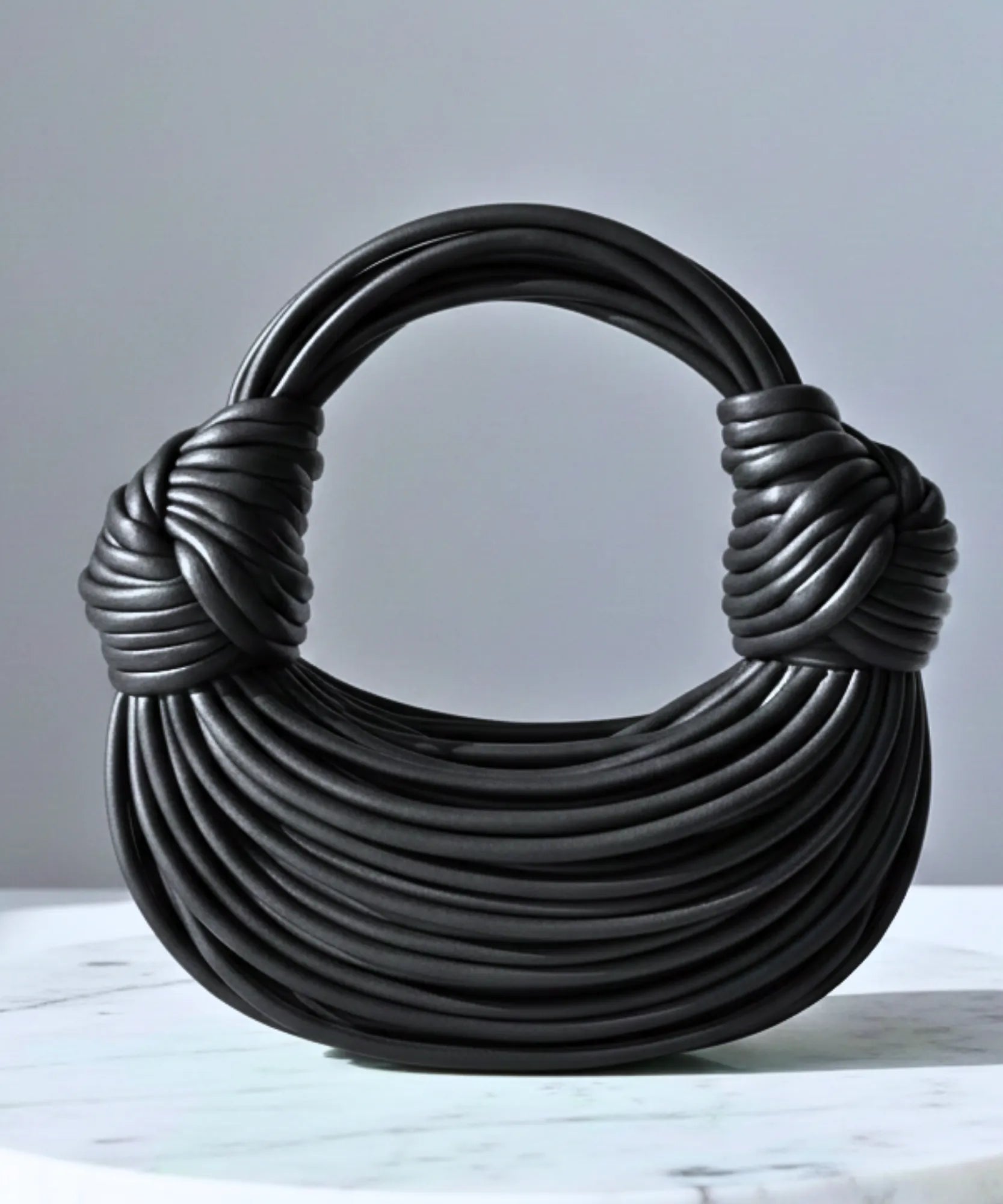 Comprar bolsa feminina transversal tiracolo com design fios torcidos metalizados estruturados barato ANELLIMN