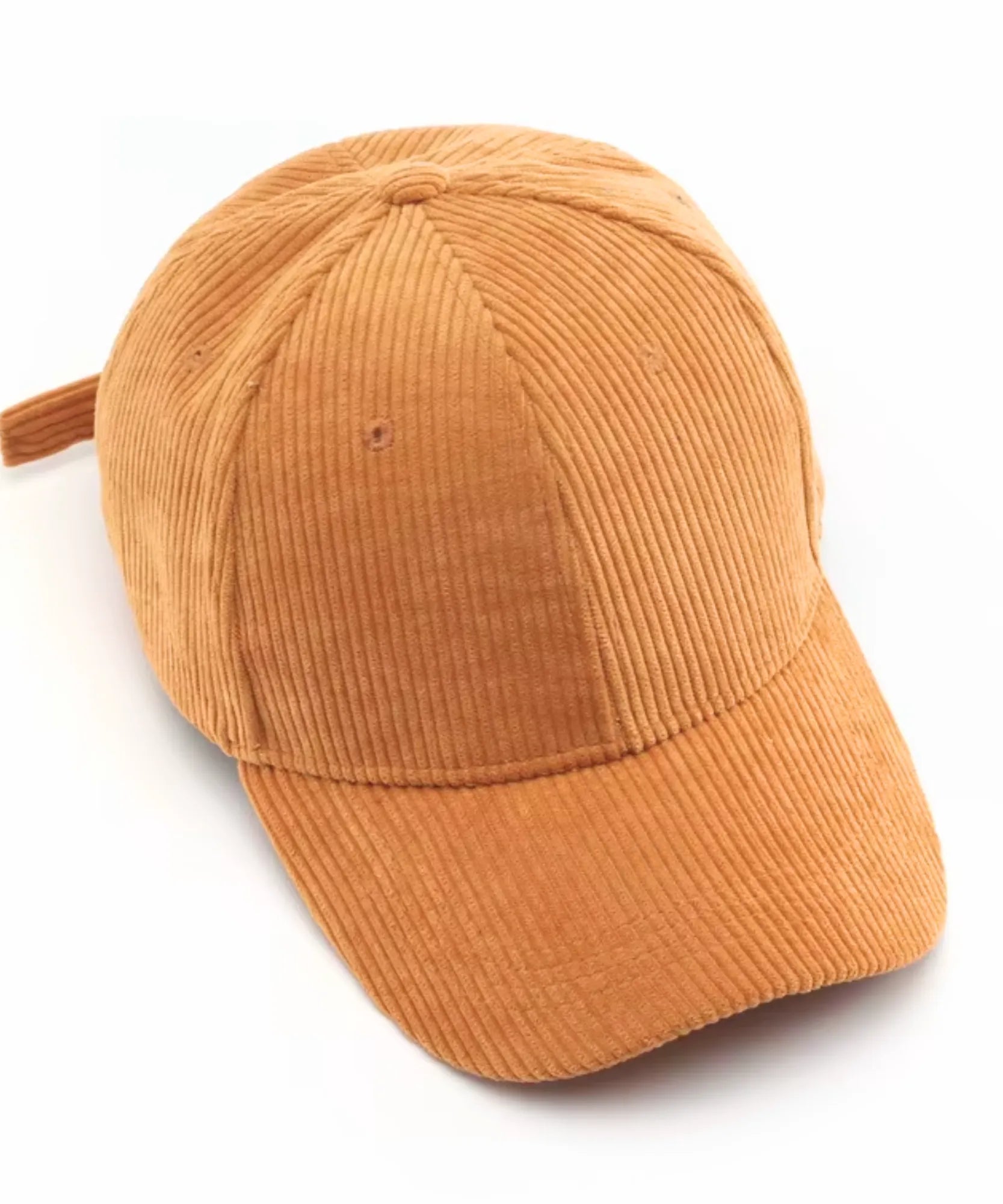 Comprar boné aba curva de veludo cotelê ajustável caramelo em promoção Anellimn