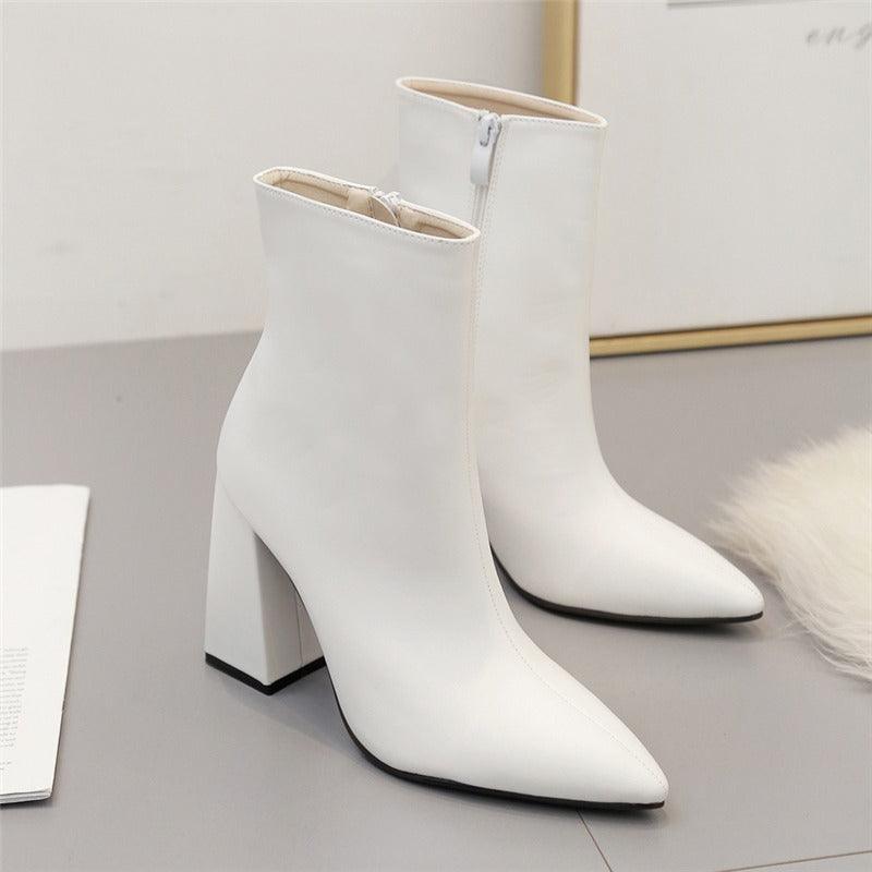 Anellimn comprar melhor bota feminina cano medio branco barato preço bota de inverno feminina