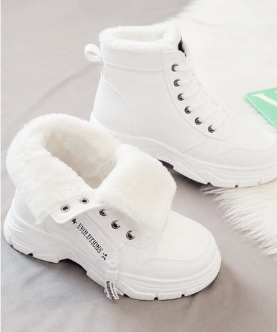 Comprar bota cano curto feminina couro sintético forro pelinho inverno plataforma com zíper lateral barata