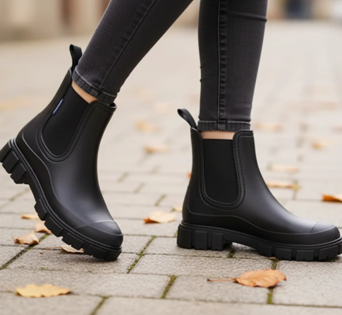  Comprar bota chelsea feminina impermeável cano curto solado tratorado confortável casual trabalho barato promoção