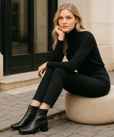 Bota Feminina Cano Curto Salto Baixo Inverno | Wester