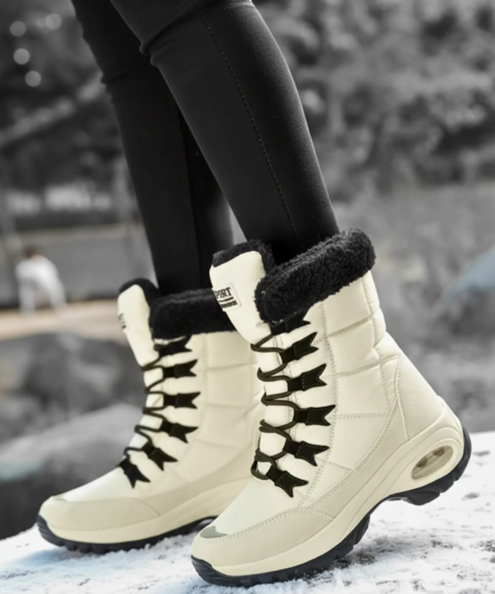 Comprar bota feminina inverno impermeável forro peluciado antiderrapante neve barato promoção frete grátis