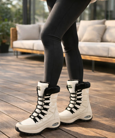 Comprar bota feminina inverno impermeável forro peluciado antiderrapante neve barato promoção frete grátis