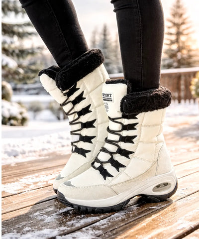 Comprar bota feminina inverno impermeável forro peluciado antiderrapante neve barato promoção frete grátis