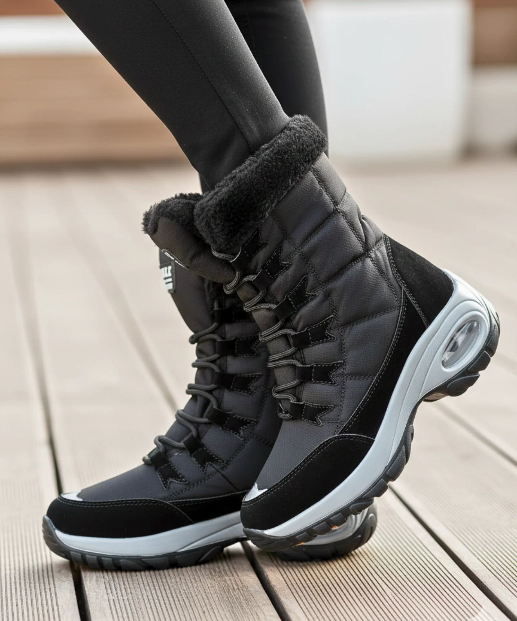 Comprar bota feminina inverno impermeável forro peluciado antiderrapante neve barato promoção frete grátis