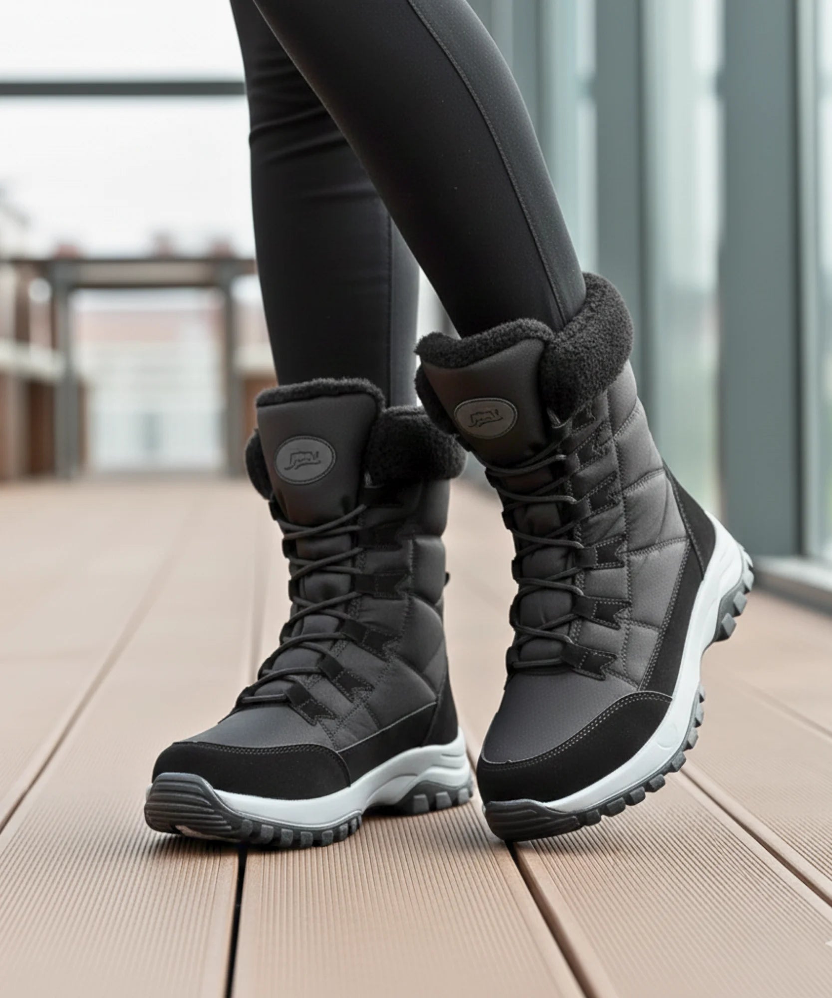 Comprar bota feminina inverno impermeável forro peluciado antiderrapante neve barato promoção frete grátis