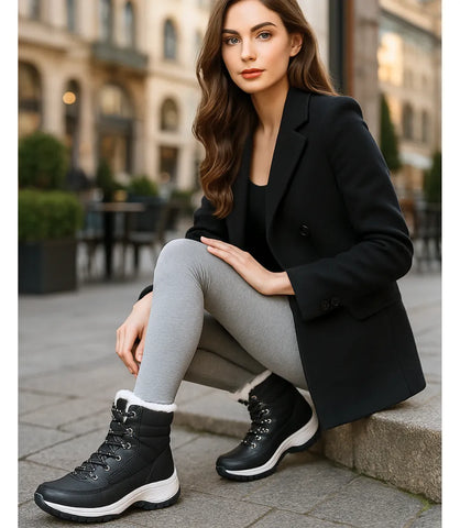 Bota Impermeável Feminina Térmica Forrada Antiderrapante | Kika