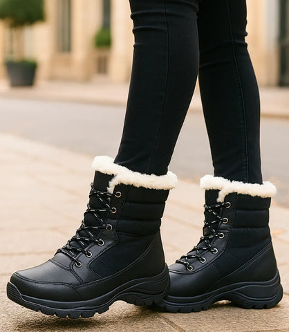 Comprar Bota Impermeável Feminina preto Térmica Forrada Antiderrapante para o inverno e neve barato DAFITI
