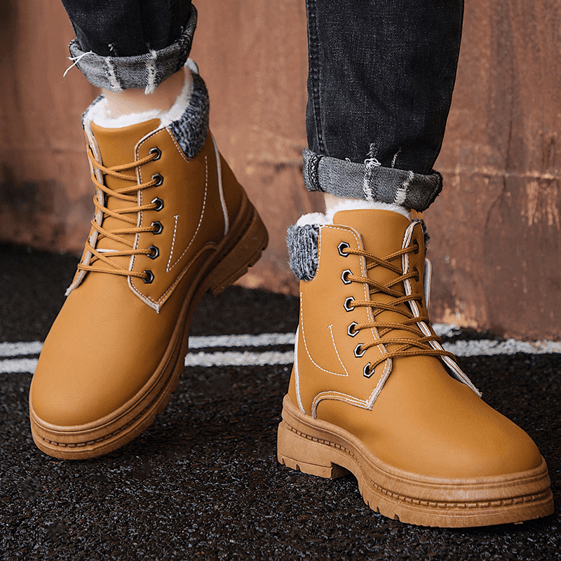 Bota Masculina de Couro Forrada Zeus – Anellimn