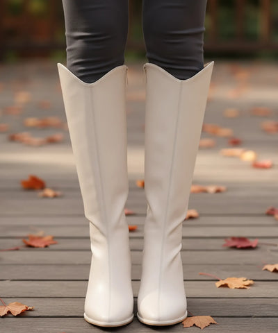 Bota Western Feminina De Couro Cano Longo Montaria | Louis