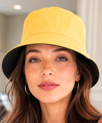 Comprar bucket chapeu dupla face algodão proteção solar unissex casual verão praia barato em promoção ANELLIMN