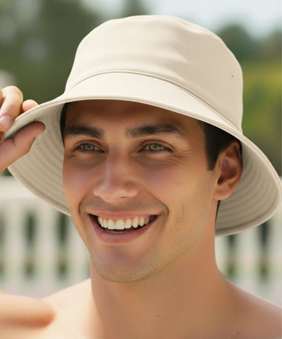 Comprar bucket chapeu dupla face algodão proteção solar unissex casual verão praia barato ou em promoção