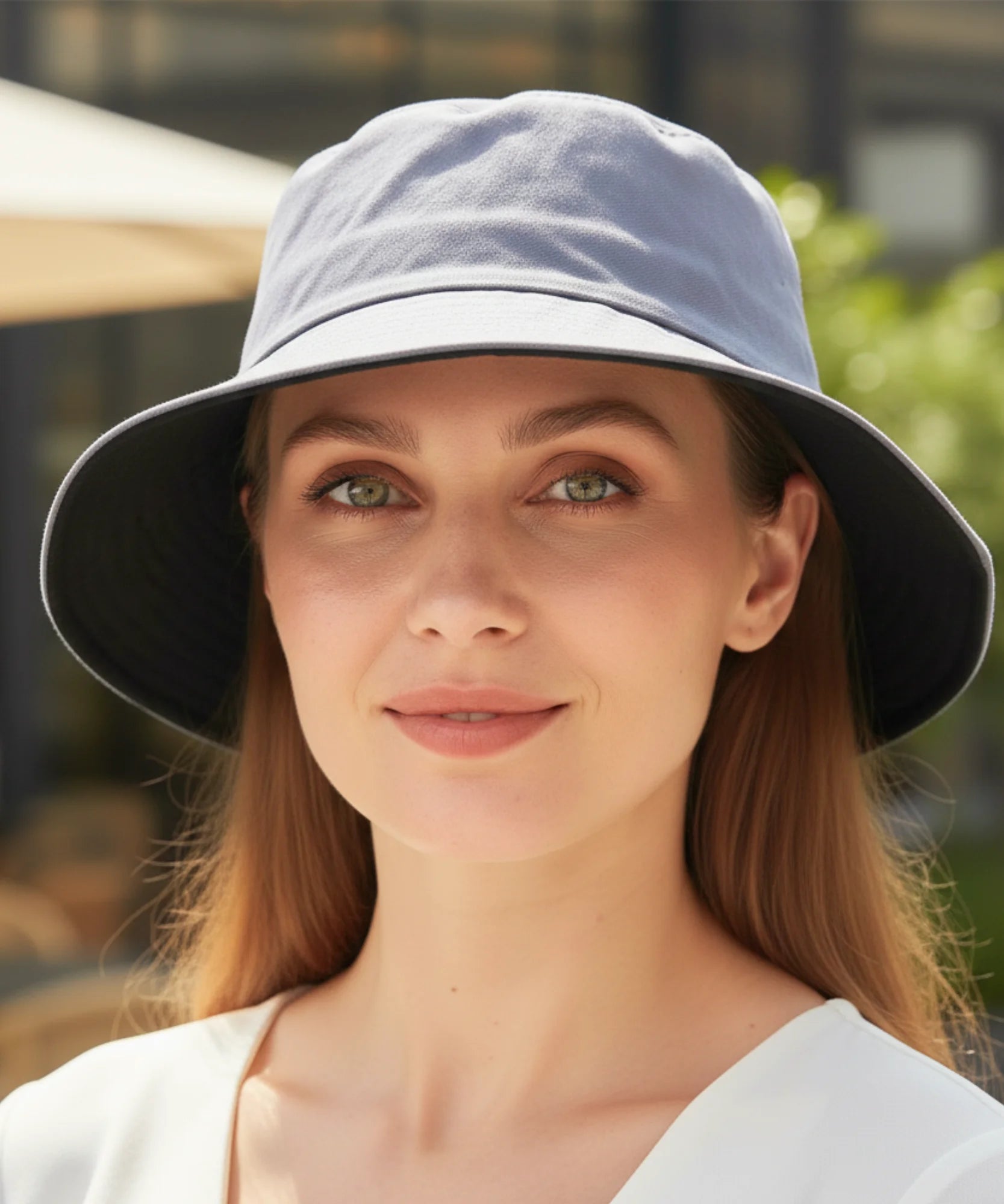 Comprar bucket chapeu dupla face algodão proteção solar unissex casual verão praia barato ou em promoção