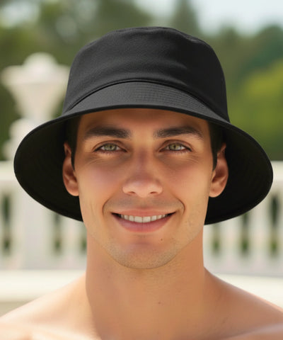 Comprar bucket chapeu dupla face algodão proteção solar unissex casual verão praia barato ou em promoção