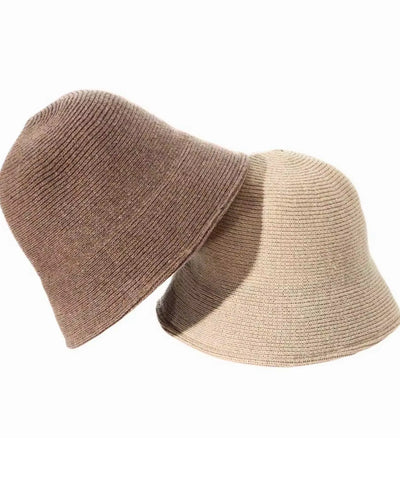 Comprar bucket chapéu tricotado lã formato sino cloche aba curta copa volumosa inverno barato e em promoção ANELLIMN